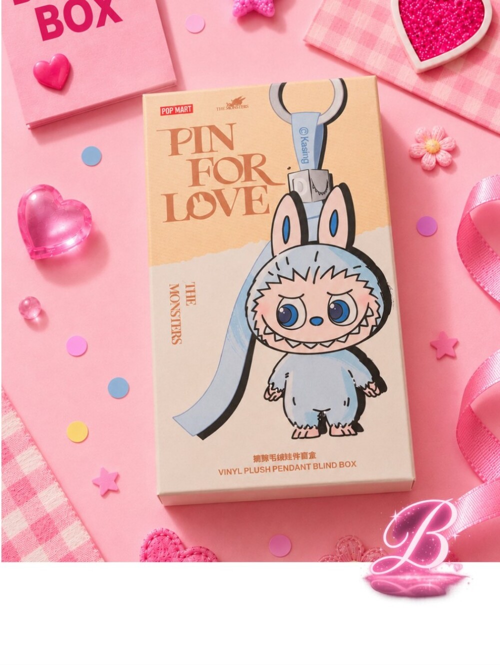 Authentic - Sealed - POP MART The Monsters Pin For Love Letter Blind Box A-M